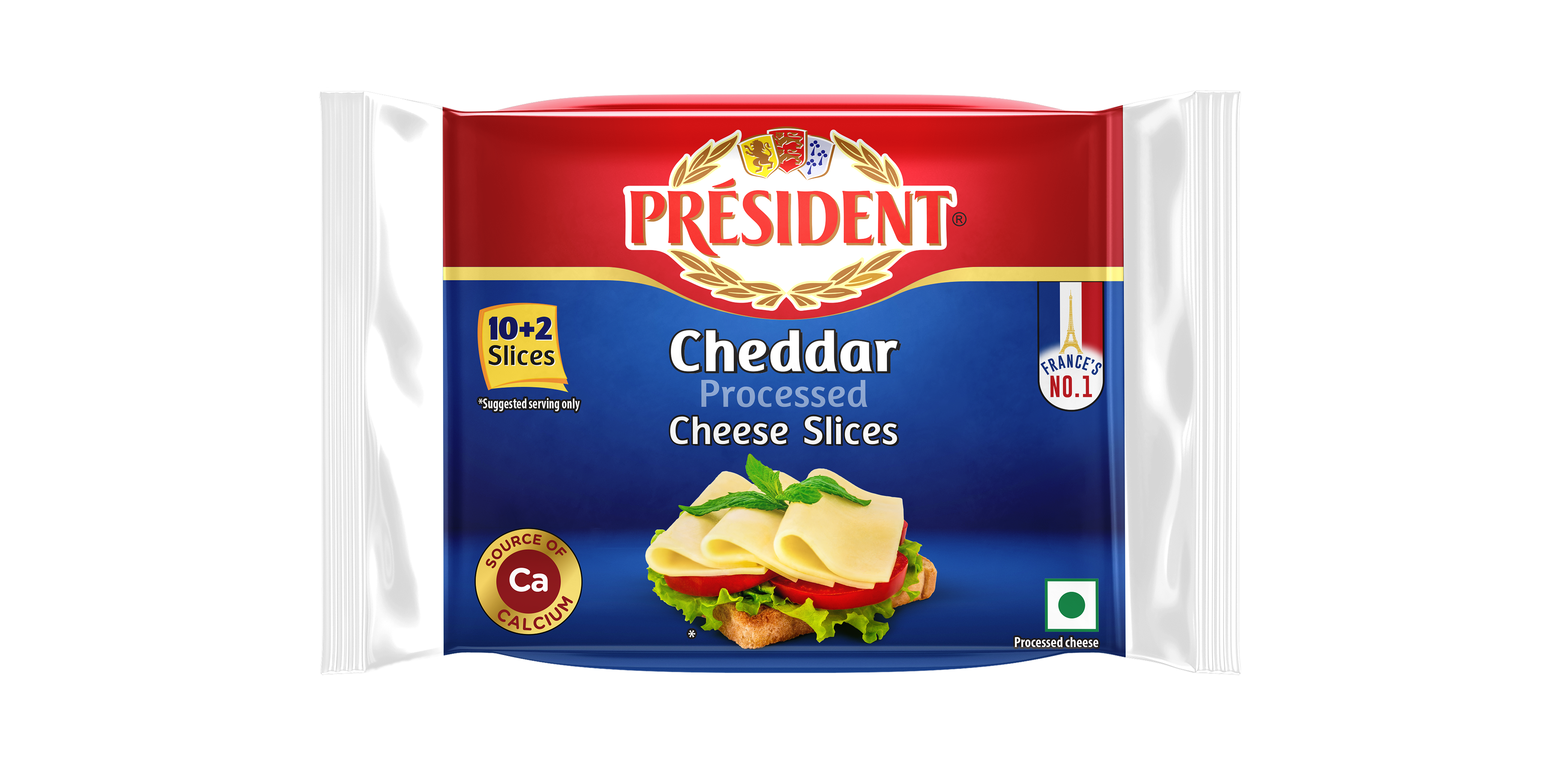 Président ® Cheddar Processed Cheese Slices